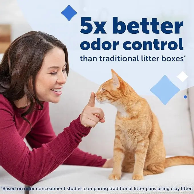 3-pack crystal cat litter trays, includes lavender-scented refills (4.3lb each)