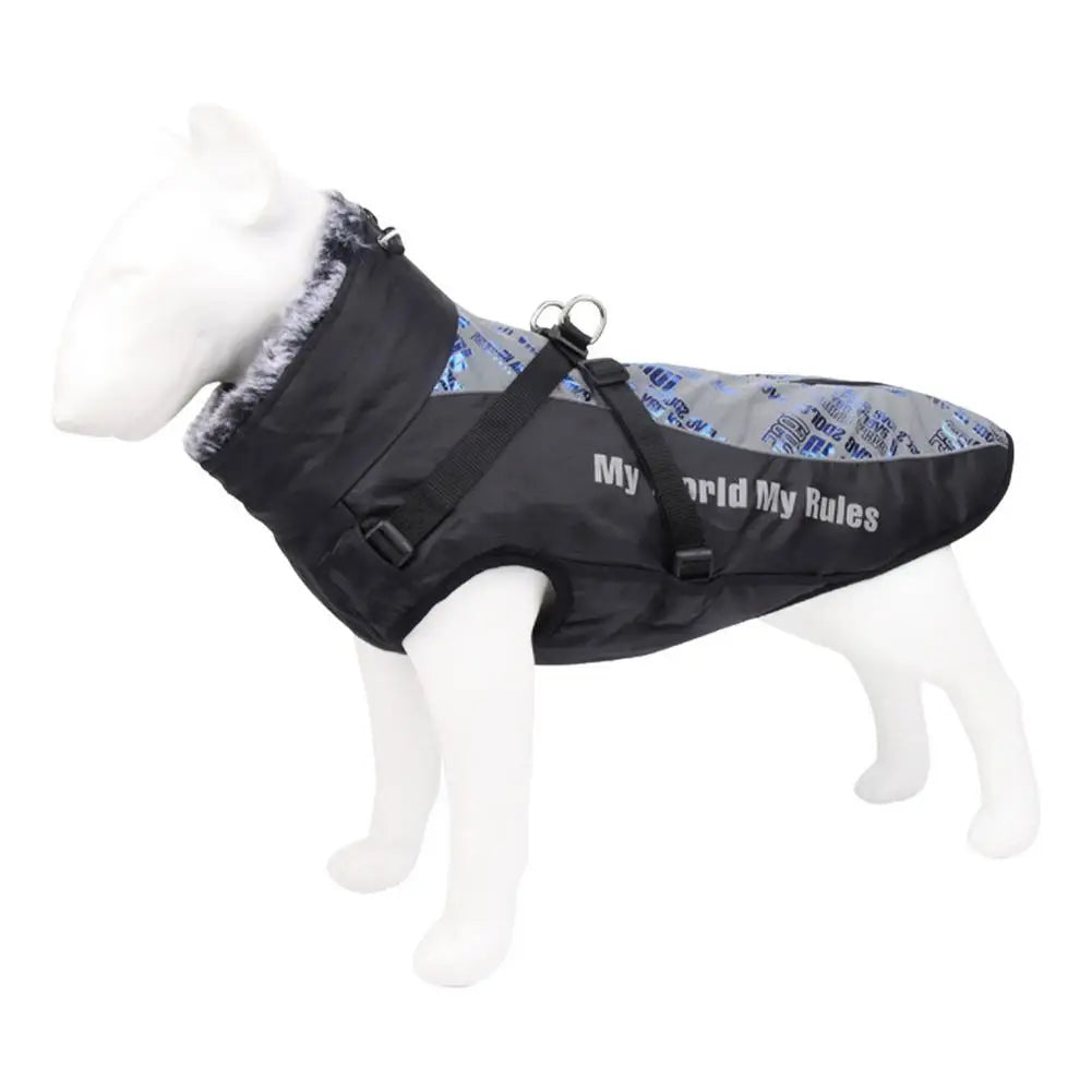 Winter Dog Clothes Thicken Warm Dog Cotton Coat Waterproof Jacket Vest For French Bulldog Puppy Small Large Pet Clothes