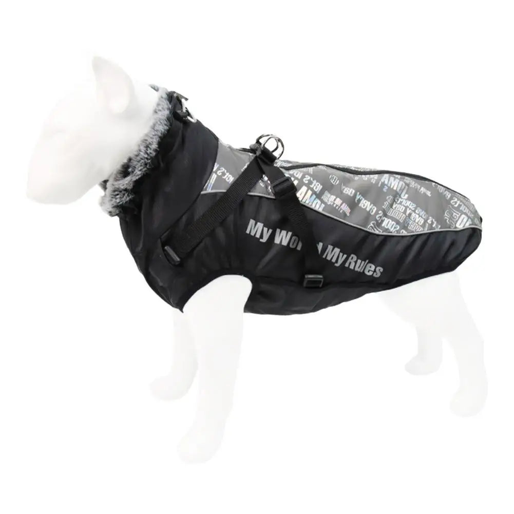 Winter Dog Clothes Thicken Warm Dog Cotton Coat Waterproof Jacket Vest For French Bulldog Puppy Small Large Pet Clothes