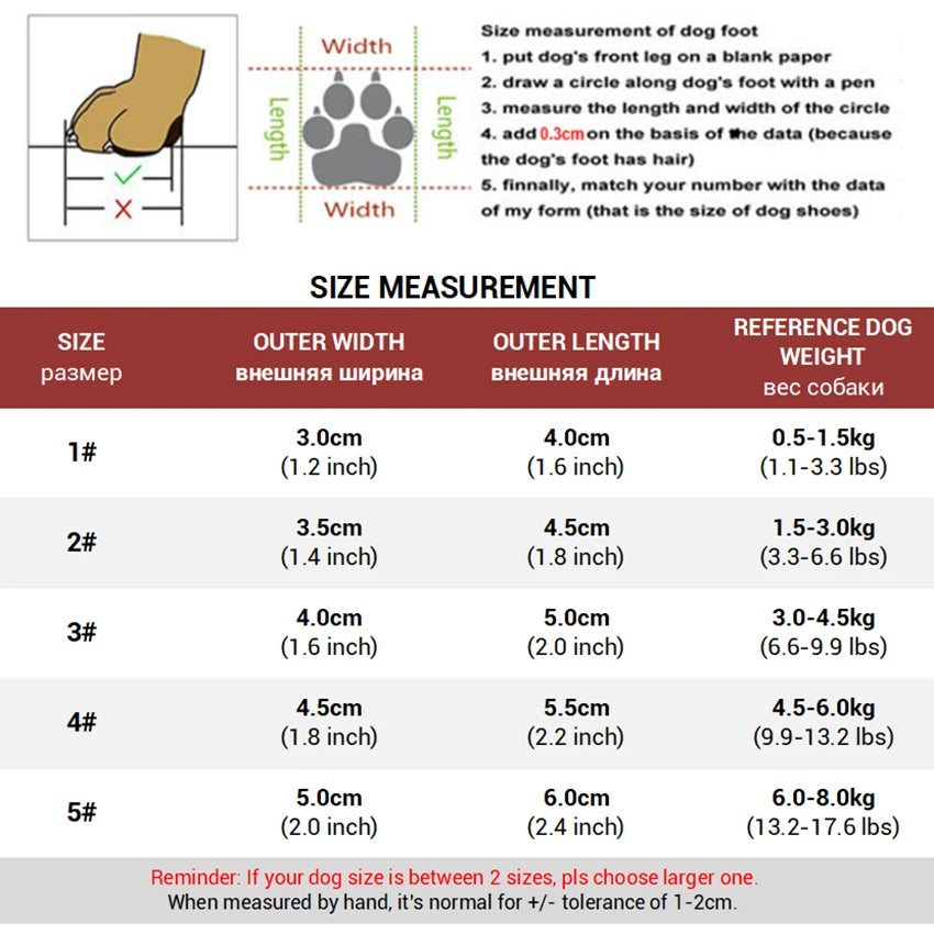 Snow Boots for Dogs Waterproof Thicken Fleece Lining 4PCS Winter Dog Shoes for Small Dog Soft Rubber Sole Anti-Slip Pet Booties