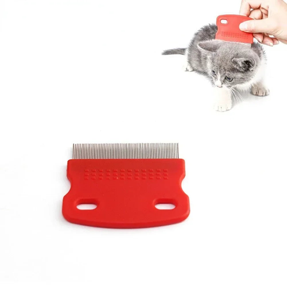 Hair Cat Grooming Comb Flea Pet Combs Pig Steel Removal Pets Guinea Hair Brush Thick Stainless And Lice Fur Rabbit For Dog Long