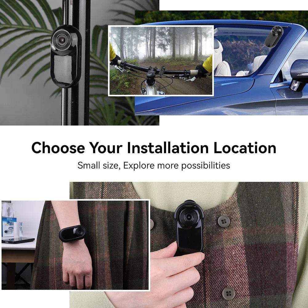 HD 1080P Wireless Collar Camera Video Records Dog Cat Pet Camera Collar Mini Body Cam with 32G Card for Cats Dogs Birthday Gift