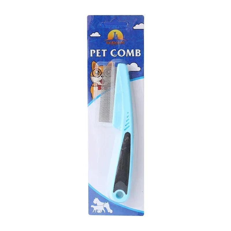 Pet Animal Care Comb Removal Flea Comb for Cat Dog Stainless Steel Needle Grooming Louse Remove Lice Close-Tooth Grate Comb