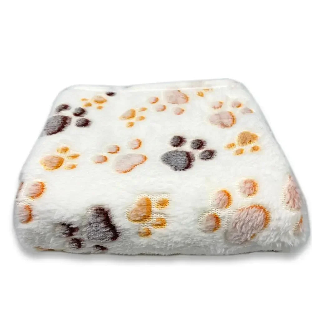 S-L Thin Pet Blanket Winter Dog Bed Mat Foot Print Warm Sleeping Hamster Rabbit Beds Coral Fleece Dog Blanket Bed Warm Cat Beds