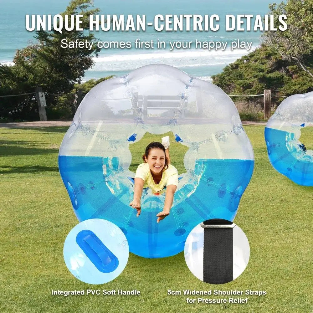 Inflatable Bumper Ball 5FT Large Sumo Zorb for teen Adult for outdoor Team Gaming Park Yard Fun 0.8mm Thick