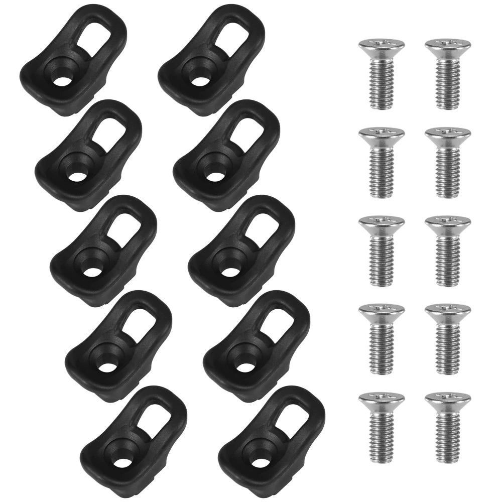 10 Pack Kayak Eyelet Tie Down Loop Deck Rigging Kayak Eyelet Deck Fitting Bungee Cord Kit Rigging Outfitting Pad Eye