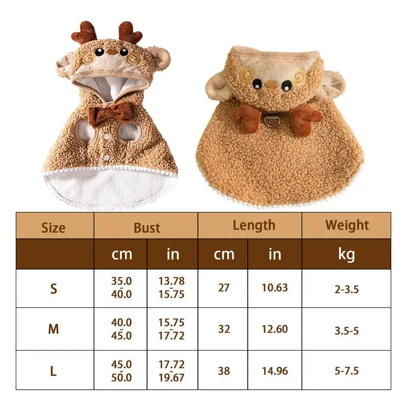Pet Christmas Costumes Pet Party Cosplay Dress Winter Warm Pet Party Cosplay Dress Cat Dog Christmas Cape With Cute Cartoon Hat