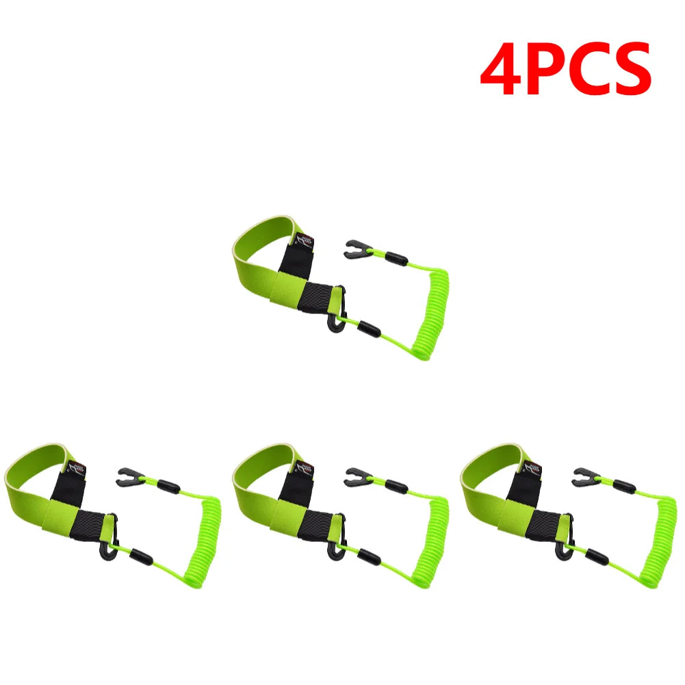1-5PCS Jet Ski Safety Lanyard Adjustable Boat Motor Safety Tether Lanyard with Buckle Emergency Flameout Rope for YAMAHA Jet Ski
