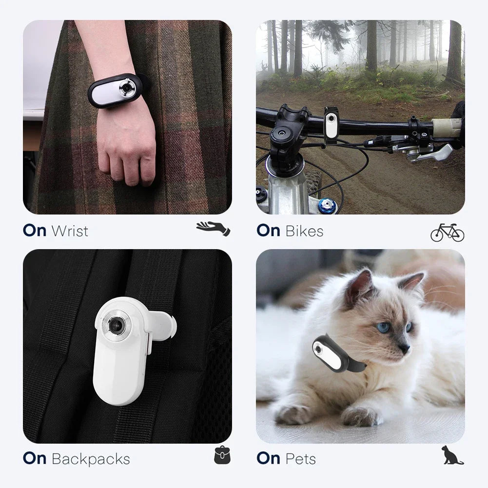 HD 1080P Wireless Collar Camera Video Records Dog Cat Pet Camera Collar Mini Body Cam with 32G Card for Cats Dogs Birthday Gift