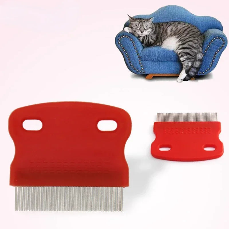 Hair Cat Grooming Comb Flea Pet Combs Pig Steel Removal Pets Guinea Hair Brush Thick Stainless And Lice Fur Rabbit For Dog Long