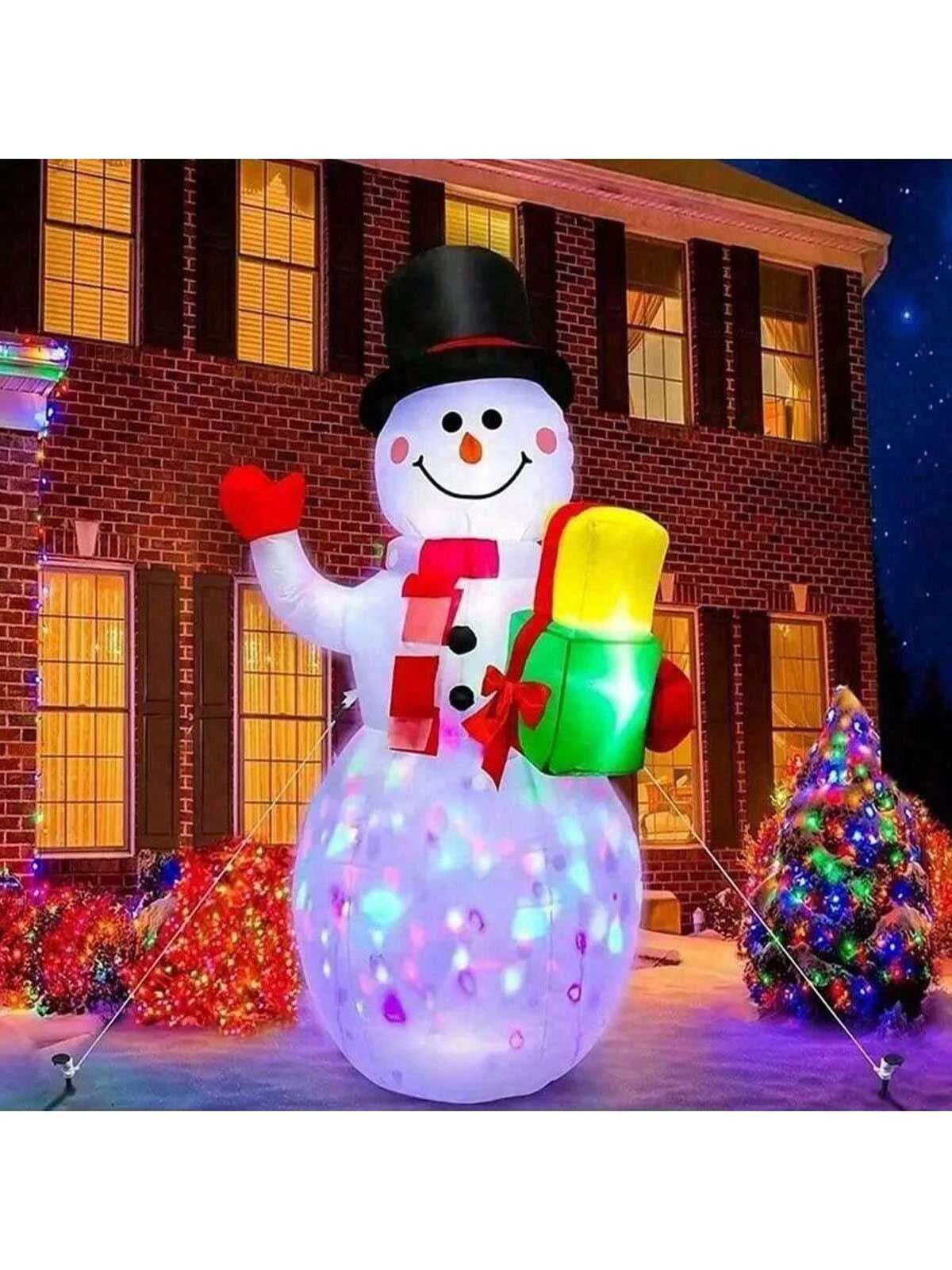 1pc USB Plug Christmas Inflatable Decoration Inflatable Model Outdoor Ornament Party Garden Decor Holiday DIY Decorations