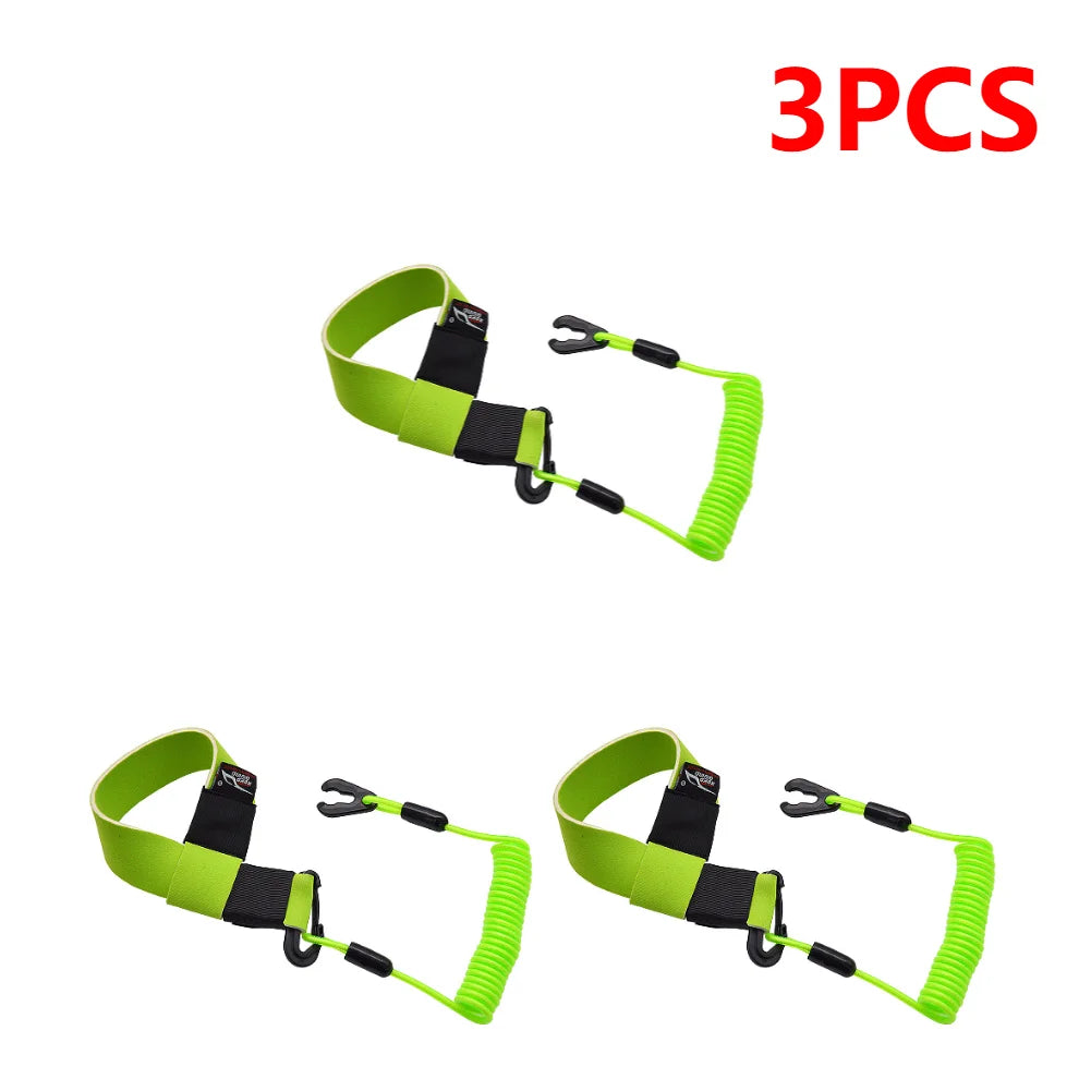1-5PCS Jet Ski Safety Lanyard Adjustable Boat Motor Safety Tether Lanyard with Buckle Emergency Flameout Rope for YAMAHA Jet Ski