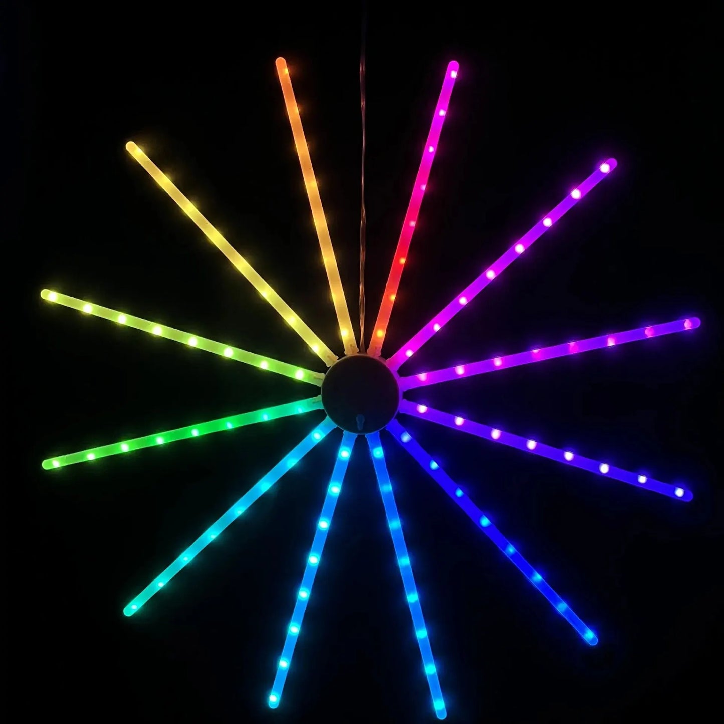 Smart Firework Lights Indoor, Remote Control RGB Color Changing Led Lights for Bedroom, 22 Modes,Led Strip Lights for USB