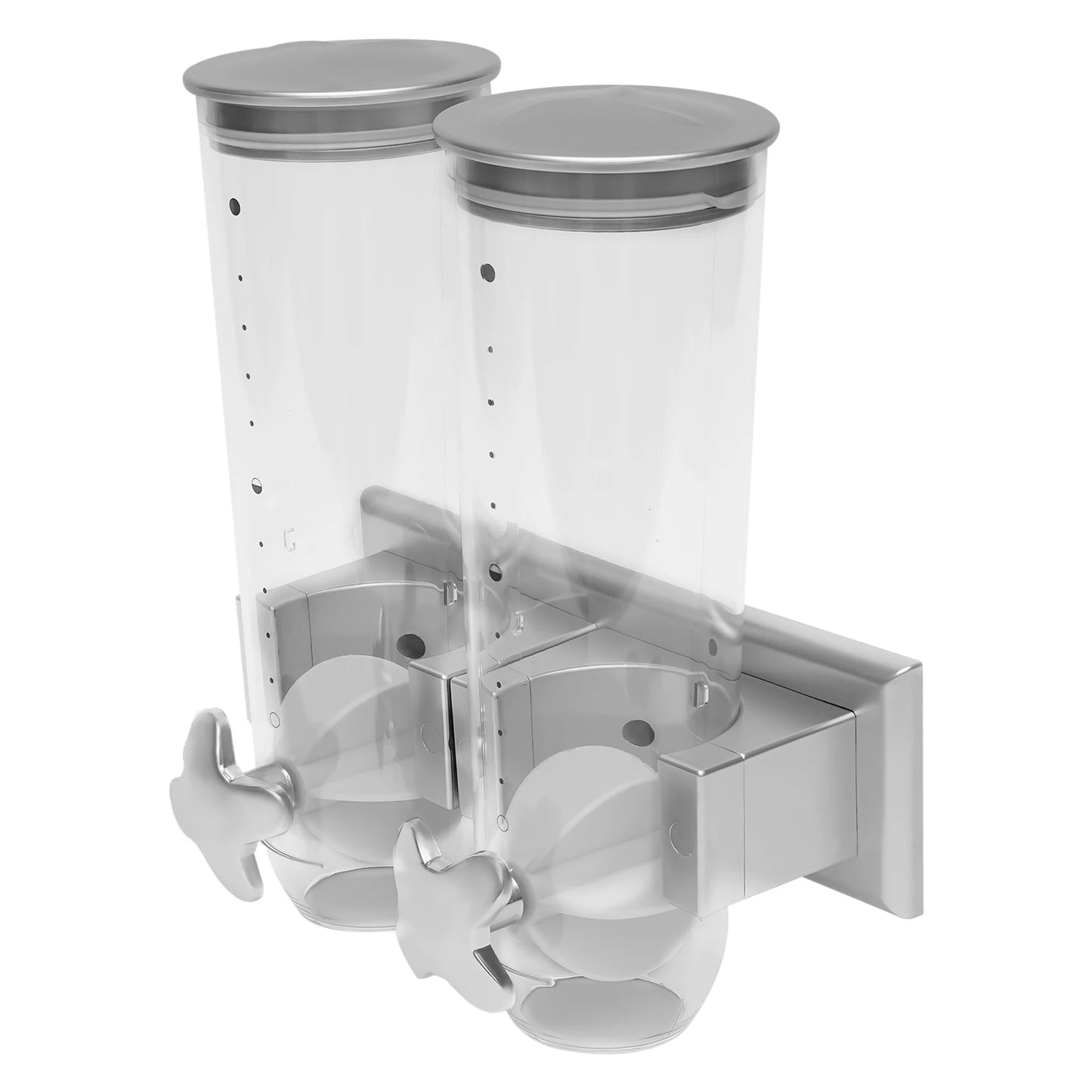 2PCS Grain Storage Box Kitchen Wall-mounted Food Dispenser Cereal Dispenser