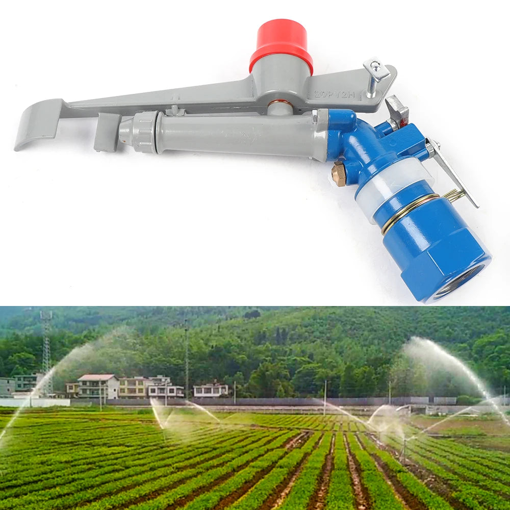 1 inch Irrigation Sprinkler Adjustable Garden Irrigation Nozzle Agriculture Large-Area Irrigation Cast Steel Spray Gun Nozzle