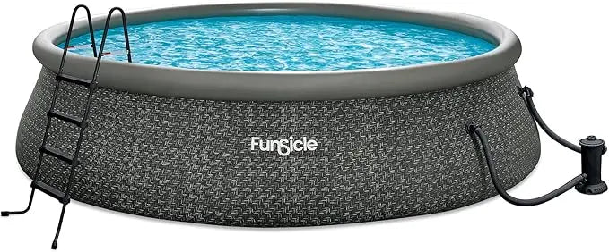 Funsicle Quickset 18 by 48 Inches Round Inflatable Ring Top Outdoor Above Ground Swimming Pool Set with Filter Pump