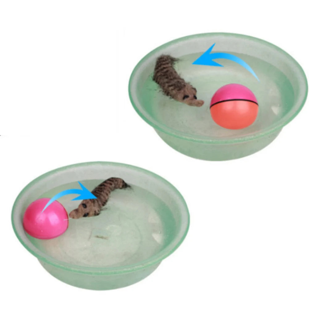 Electric Beaver Weasel Rolling Ball Chasing Toys for Cats