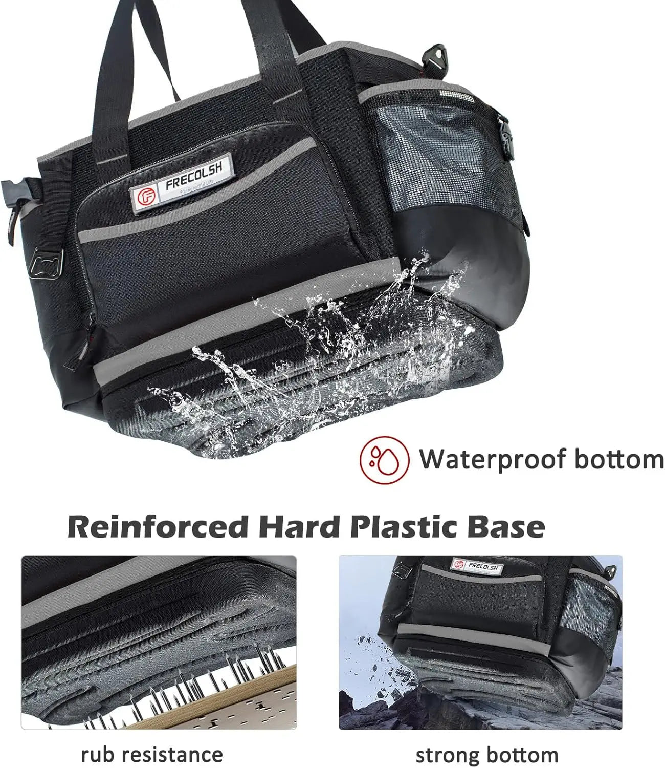 Large Grill Caddy With Lid With Adjustable Dividers, Bbq Outdoor Organizer Bag, Picnic Camping Utensil Caddy, Tailgating