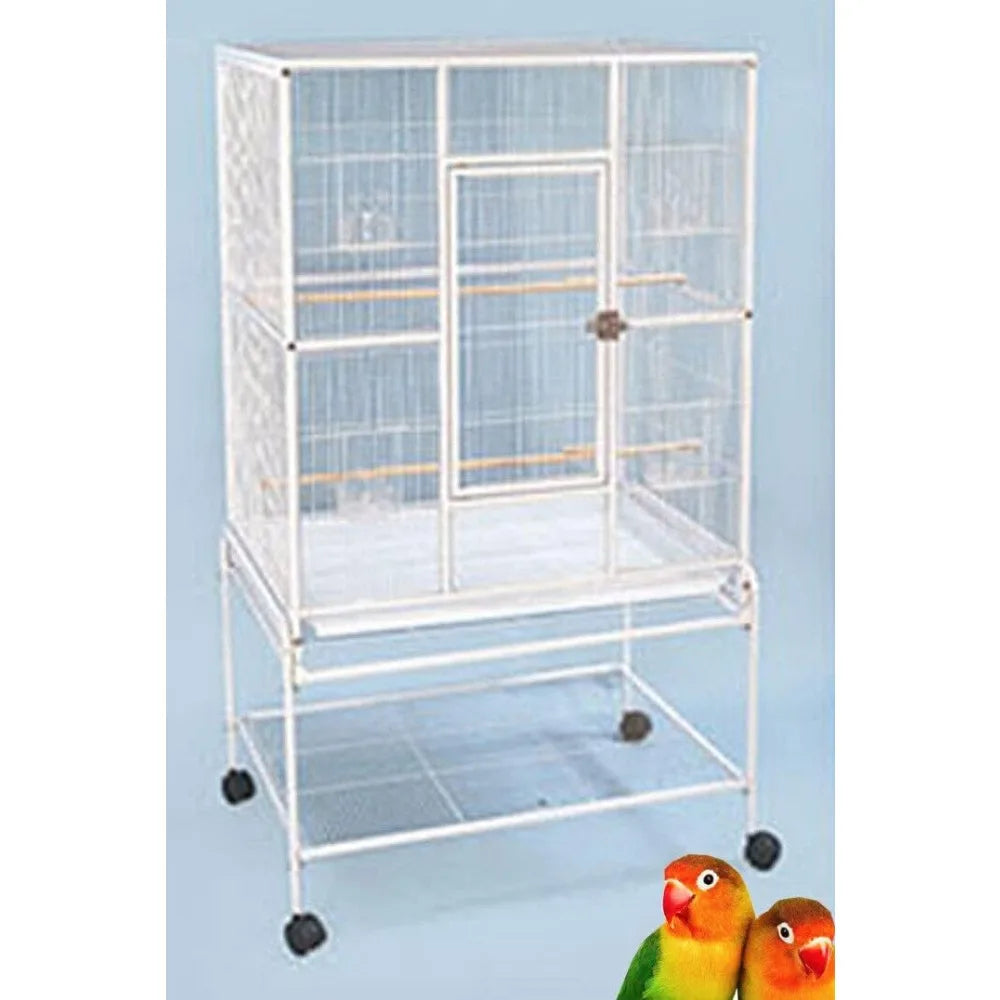 Pet Product Large Wrought Iron Breeding Bird Flight Cage Front Feeder Doors Side Breeding Nest Box Door Easy Clean Pull Out Tray