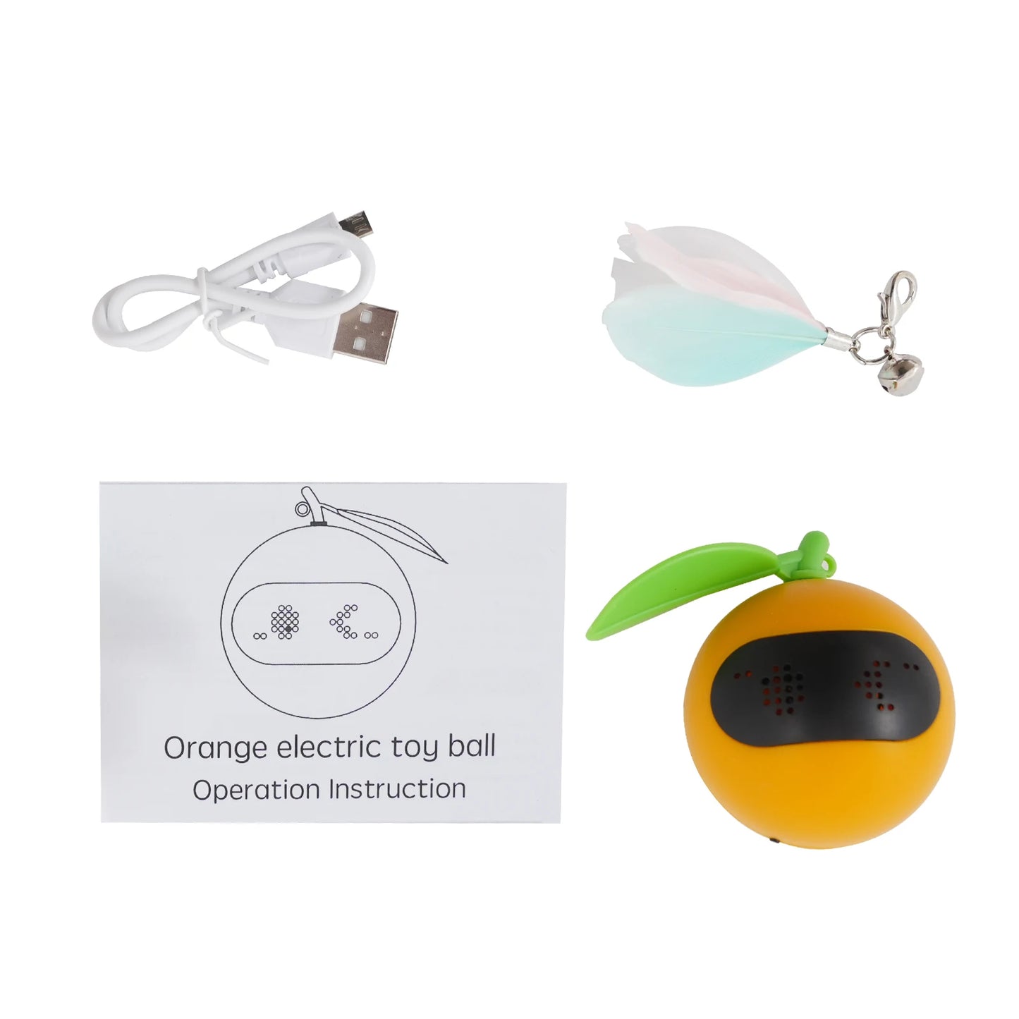 Interactive Cat Toy Electric Moving Ball Automatic Rolling Ball Cat Toy