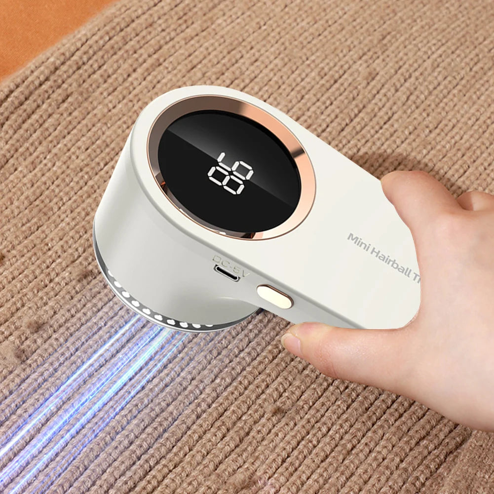 Electric Lint Remover Sweater Shaver Digital Display Debobbler Clothes Shaver USB Rechargeable Multifunction for Clothes Sweater