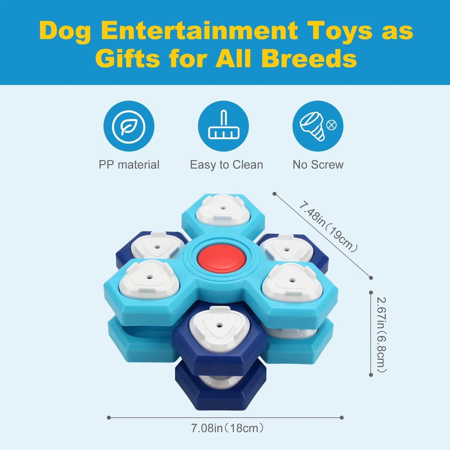 Four-layer pet dog cat feeder Educational pet toy Rotary turntable training foraging toy pet supplies