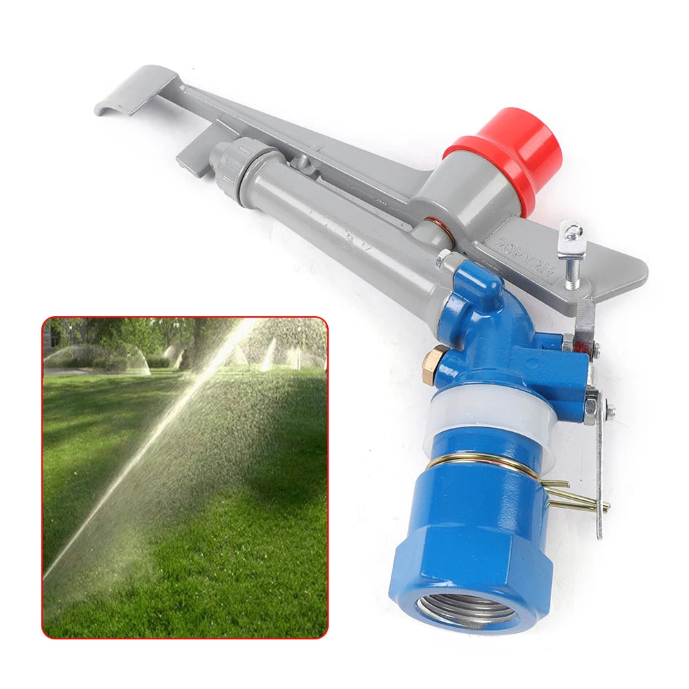 1 inch Irrigation Sprinkler Adjustable Garden Irrigation Nozzle Agriculture Large-Area Irrigation Cast Steel Spray Gun Nozzle