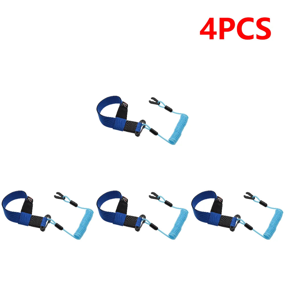 1-5PCS Jet Ski Safety Lanyard Adjustable Boat Motor Safety Tether Lanyard with Buckle Emergency Flameout Rope for YAMAHA Jet Ski
