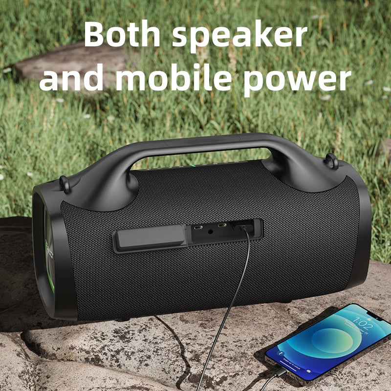 ZEALOT-S79 100W Loud Bluetooth Speaker with Stereo Sound, Built-in Power Bank, IPX6 Waterproof, for Party,Camping