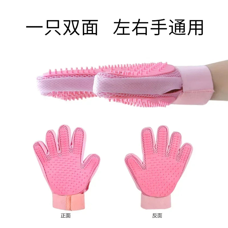 Pet Glove Cat Grooming Glove Cat Hair Deshedding Brush Remover Brush For Animal Gloves Dog Comb for Cats Bath Clean Massage Hair