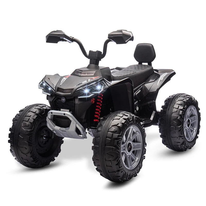 24V Kids Electric Vehicle 4-Wheeler Kids Ride On Toy Car XXXL Size ATV Electric Car for Toddler Children Gift,Spring Supspension