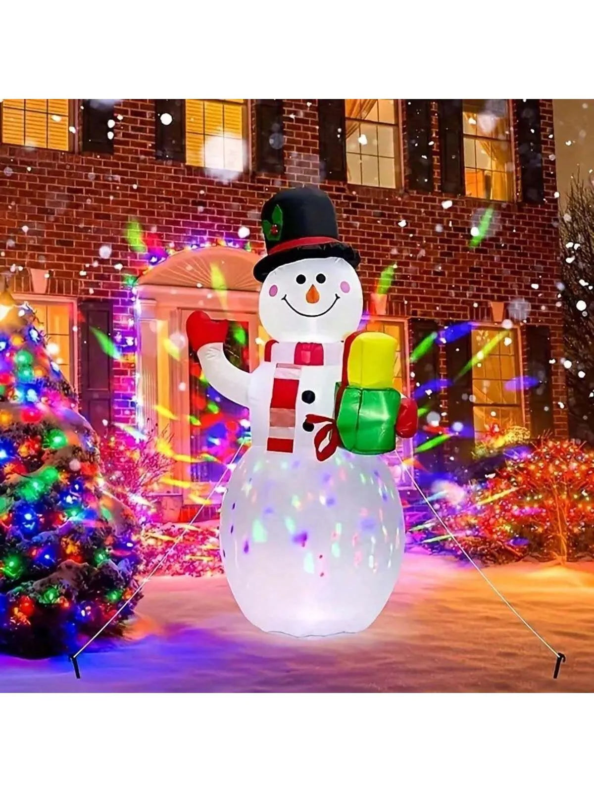 1pc USB Plug Christmas Inflatable Decoration Inflatable Model Outdoor Ornament Party Garden Decor Holiday DIY Decorations