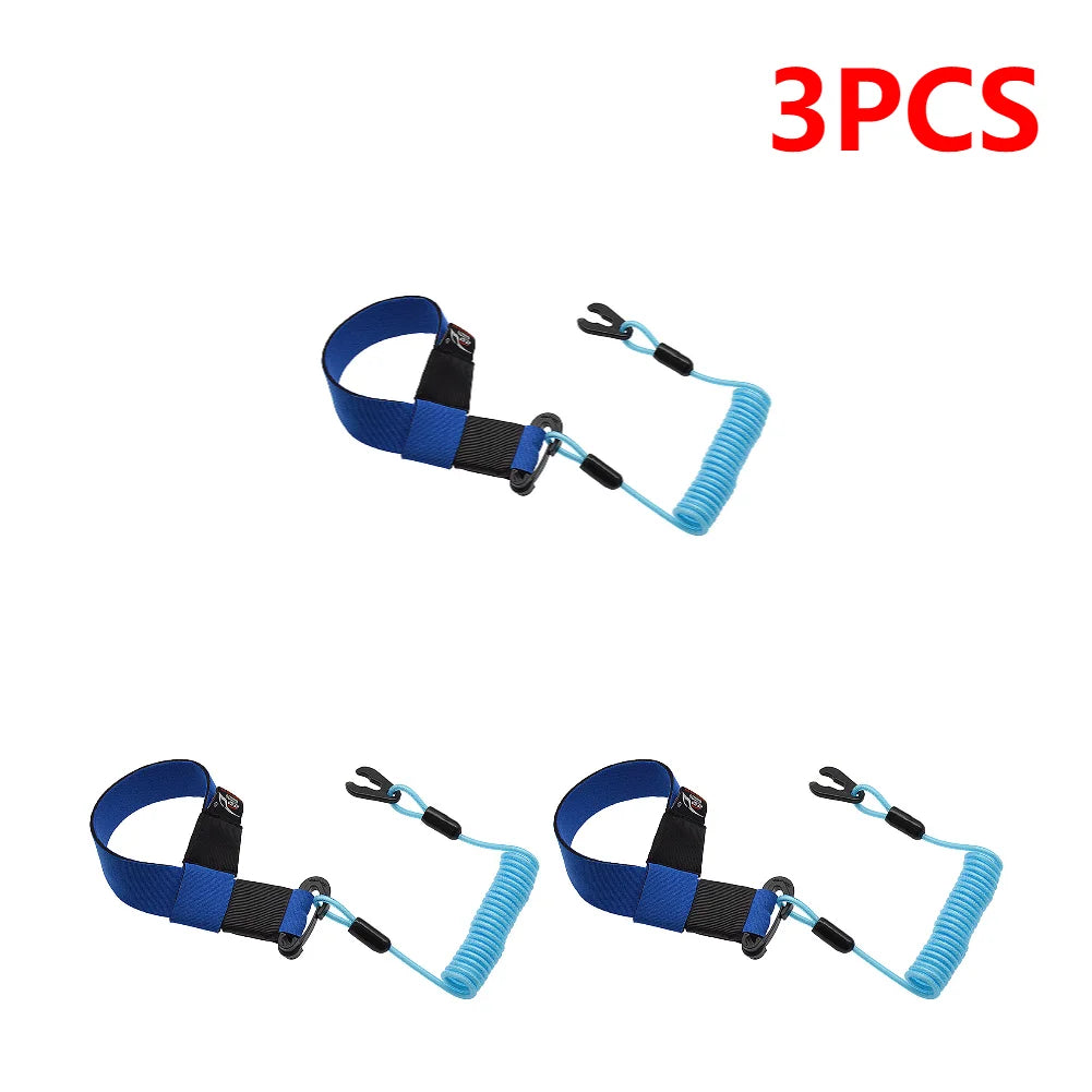1-5PCS Jet Ski Safety Lanyard Adjustable Boat Motor Safety Tether Lanyard with Buckle Emergency Flameout Rope for YAMAHA Jet Ski