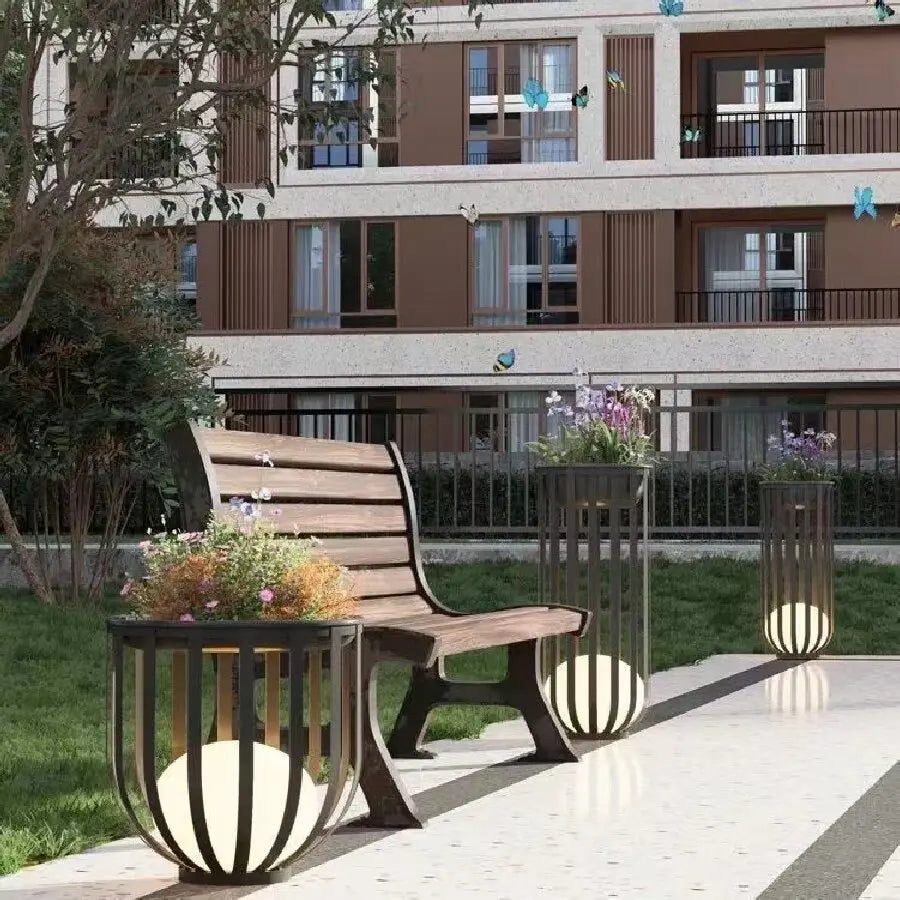 1PC Solar Floor Lamp, Solar Garden Light, Outdoor Lights waterproof