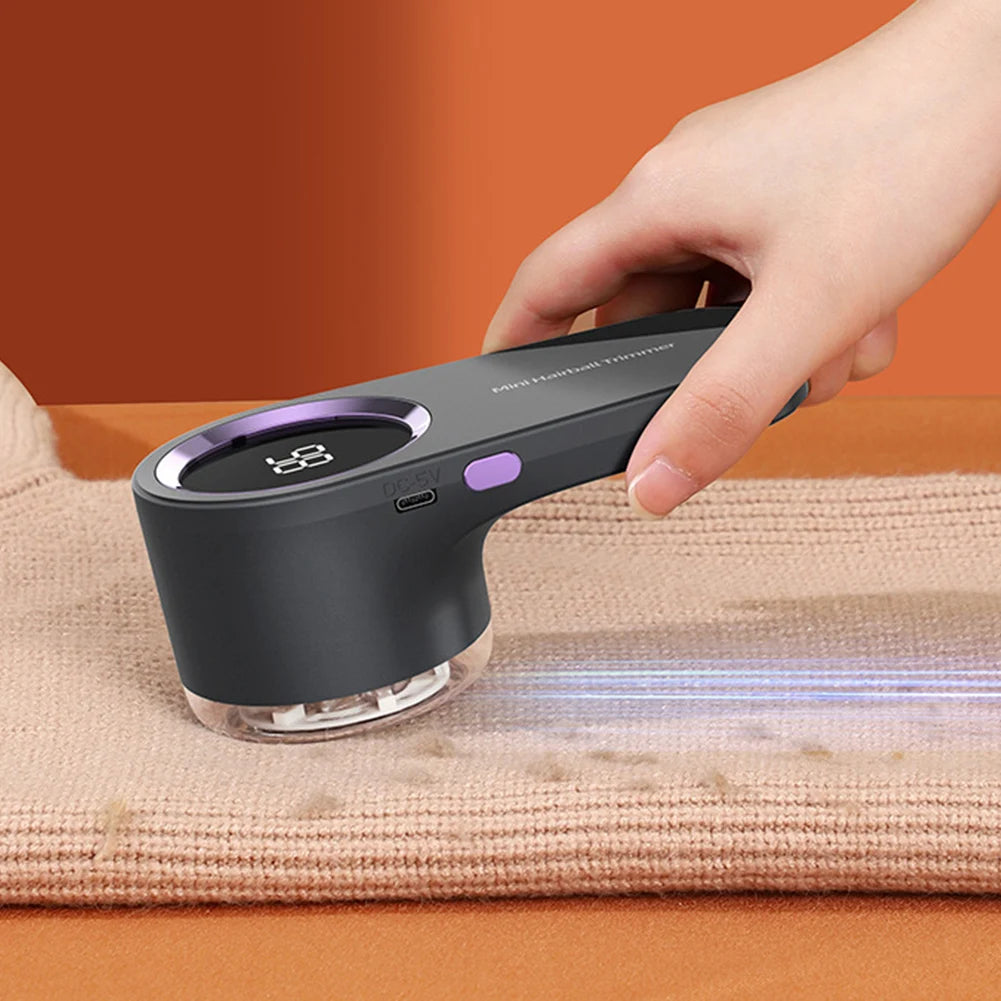 Electric Lint Remover Sweater Shaver Digital Display Debobbler Clothes Shaver USB Rechargeable Multifunction for Clothes Sweater