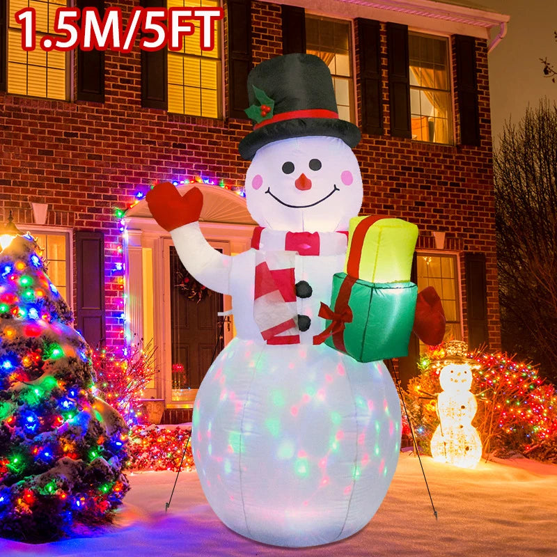1pc USB Plug Christmas Inflatable Decoration Inflatable Model Outdoor Ornament Party Garden Decor Holiday DIY Decorations