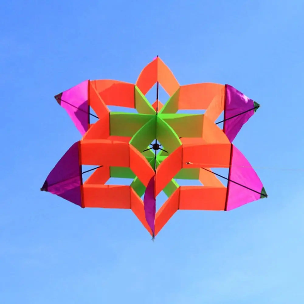New Arrive New Style 3D Flower Kite With Handle & Line Good Flying
