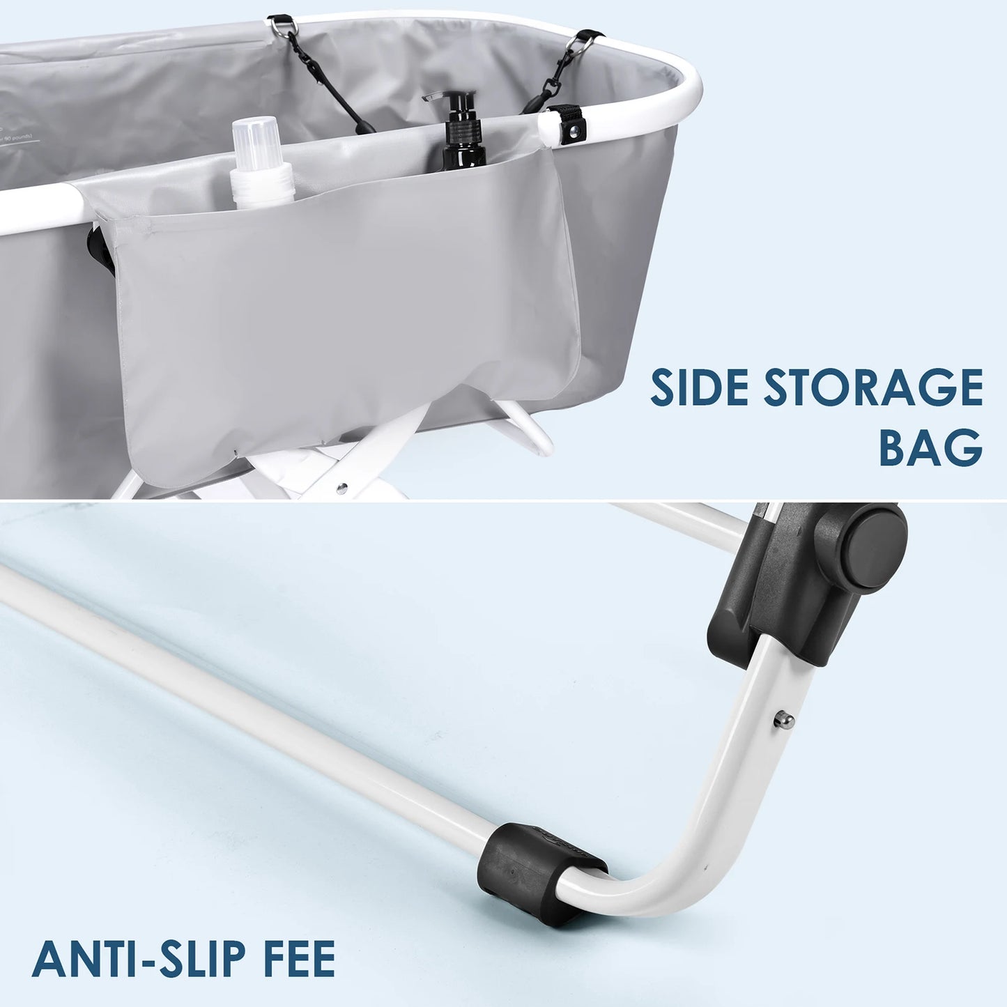 New Portable Pet Bathtub Foldable Elevated Small Medium Dog Bath Tubs for Bathing Shower Grooming Dog Washing Pool for Mascotas