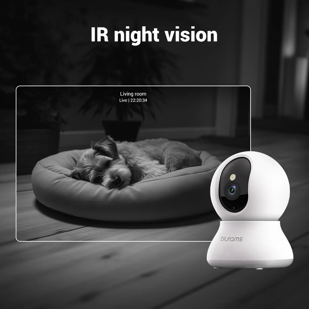 2 Pcs Blurams Indoor Security Camera 2K for Home Use