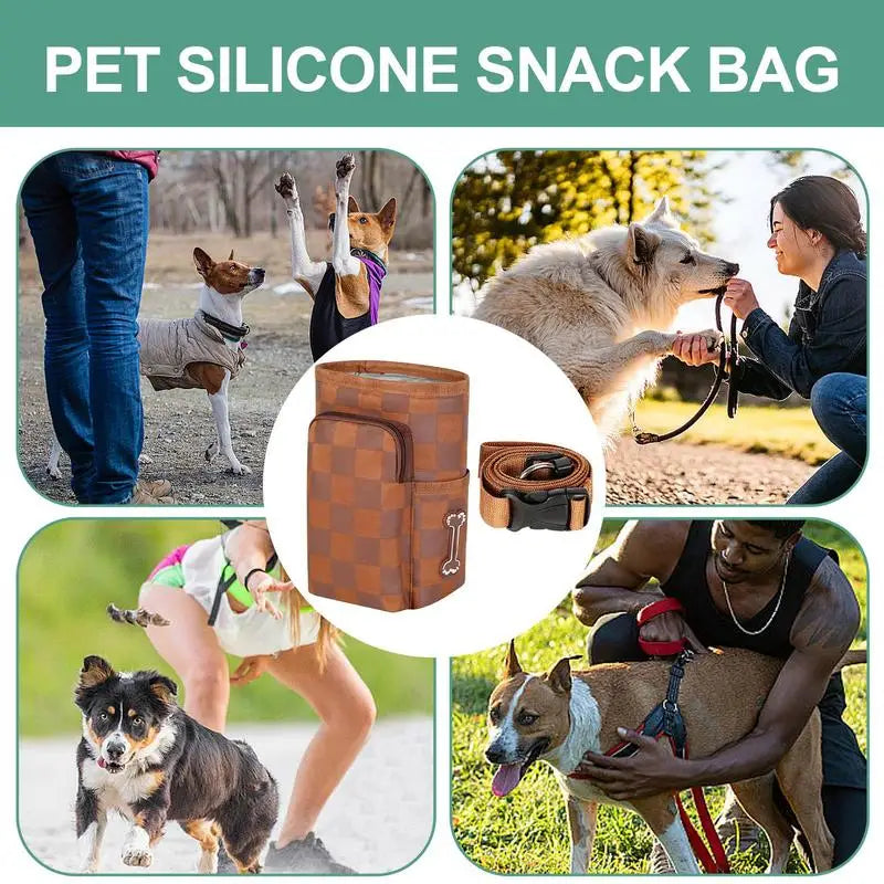 Magnetic buckle dog treat training pouch Waist Pouch Dog Accessories For Dog Outdoor Training Snack Training Obedience Bag