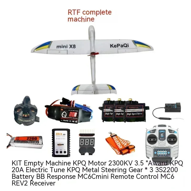 Qlq 800mm Wingspan Newly Upgraded Surfer X8 Mini Model Beginner Training Machine Fixed Wing Remote Control Glider Toy Gift