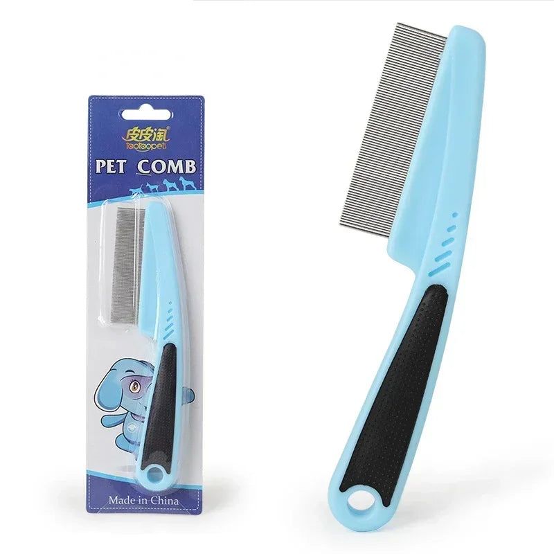 Pet Animal Care Comb Removal Flea Comb for Cat Dog Stainless Steel Needle Grooming Louse Remove Lice Close-Tooth Grate Comb