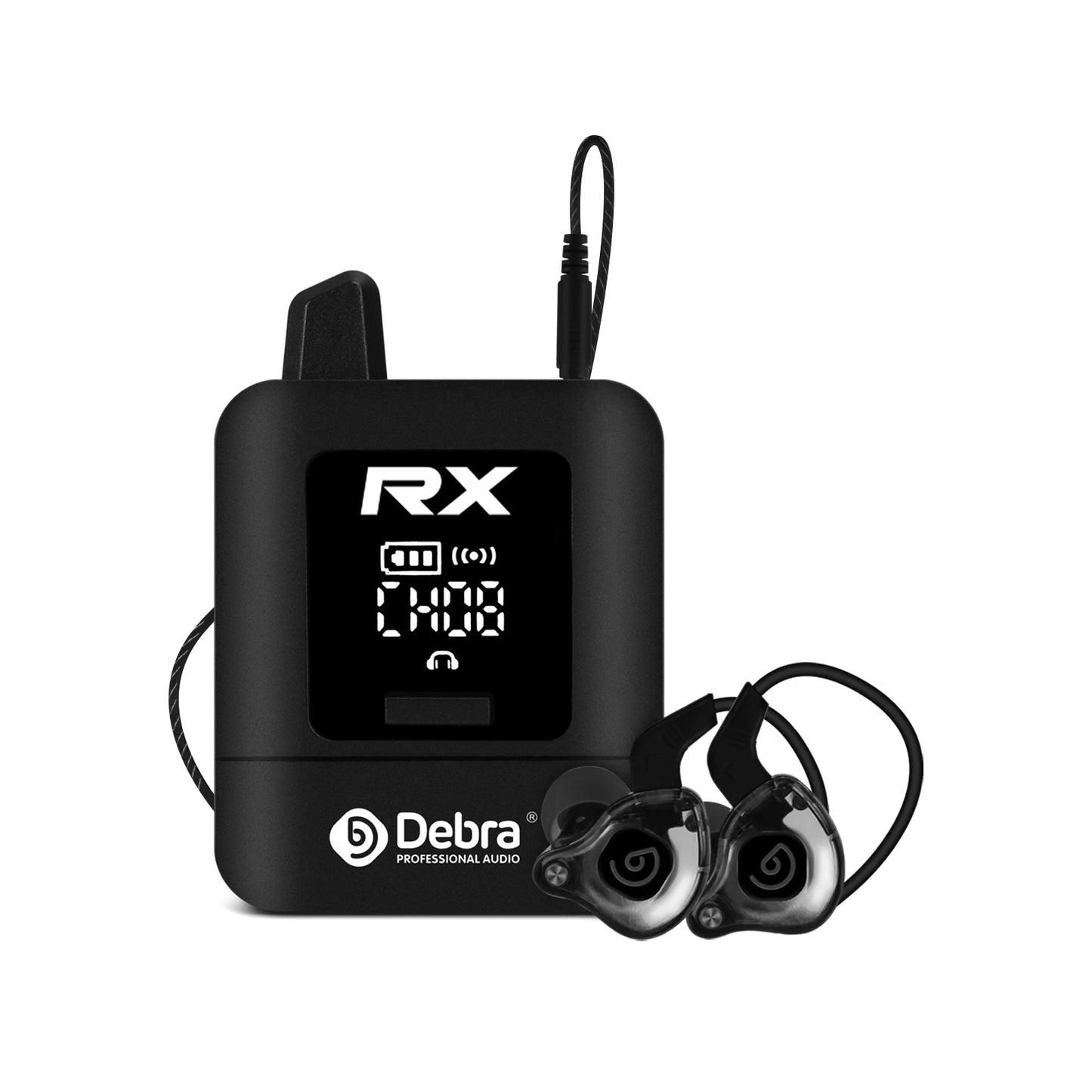 Debra New ST-MINI Stereo Wireless In-Ear Monitor System, 2.4G Digital Signal Transmission, for Live Broadcast, Stage Performance