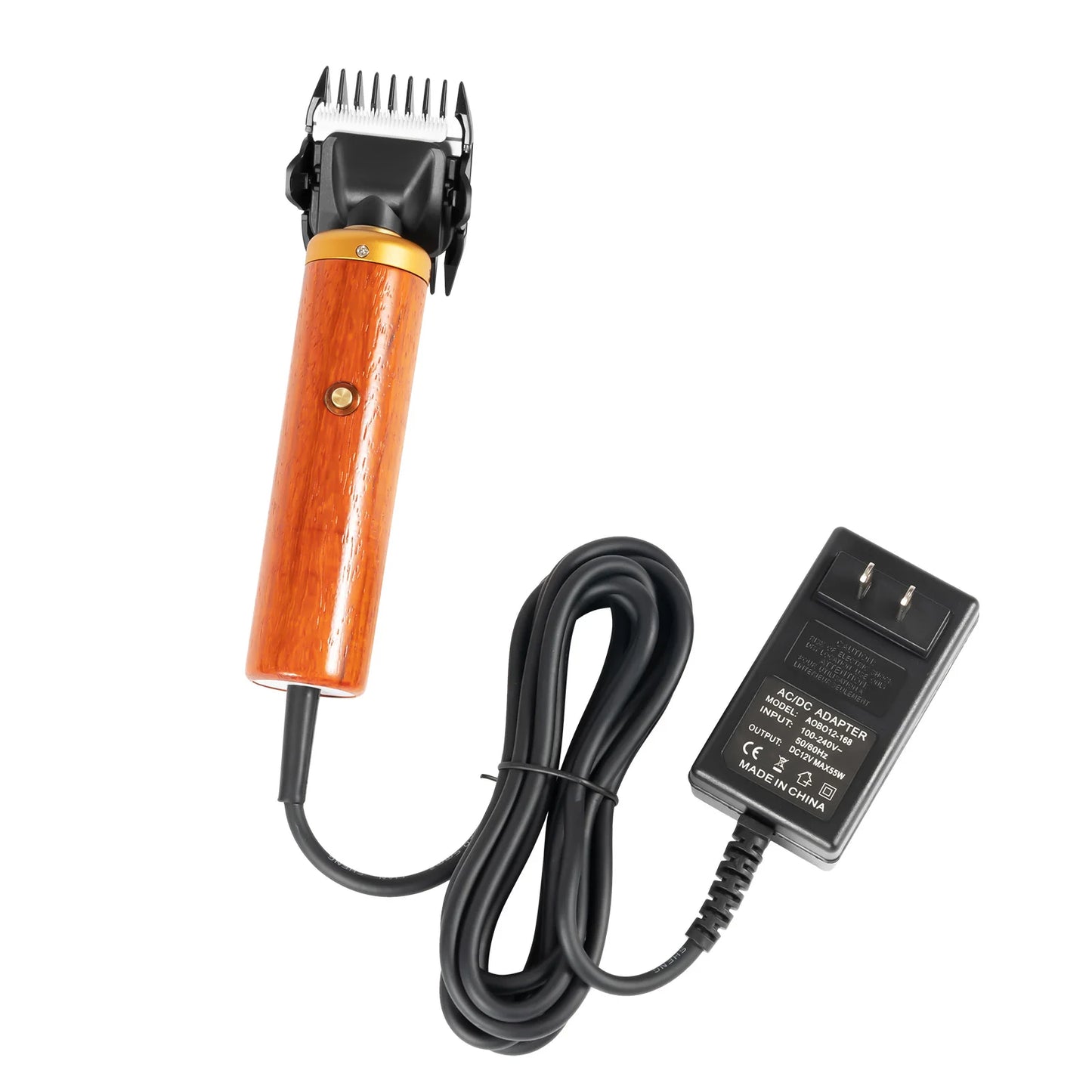 Sheep Shears Animal Clipper Wood Electric Sheep Goat Clipper Shears Wool Shearing for Rabbit Dog Animal Farm 55W