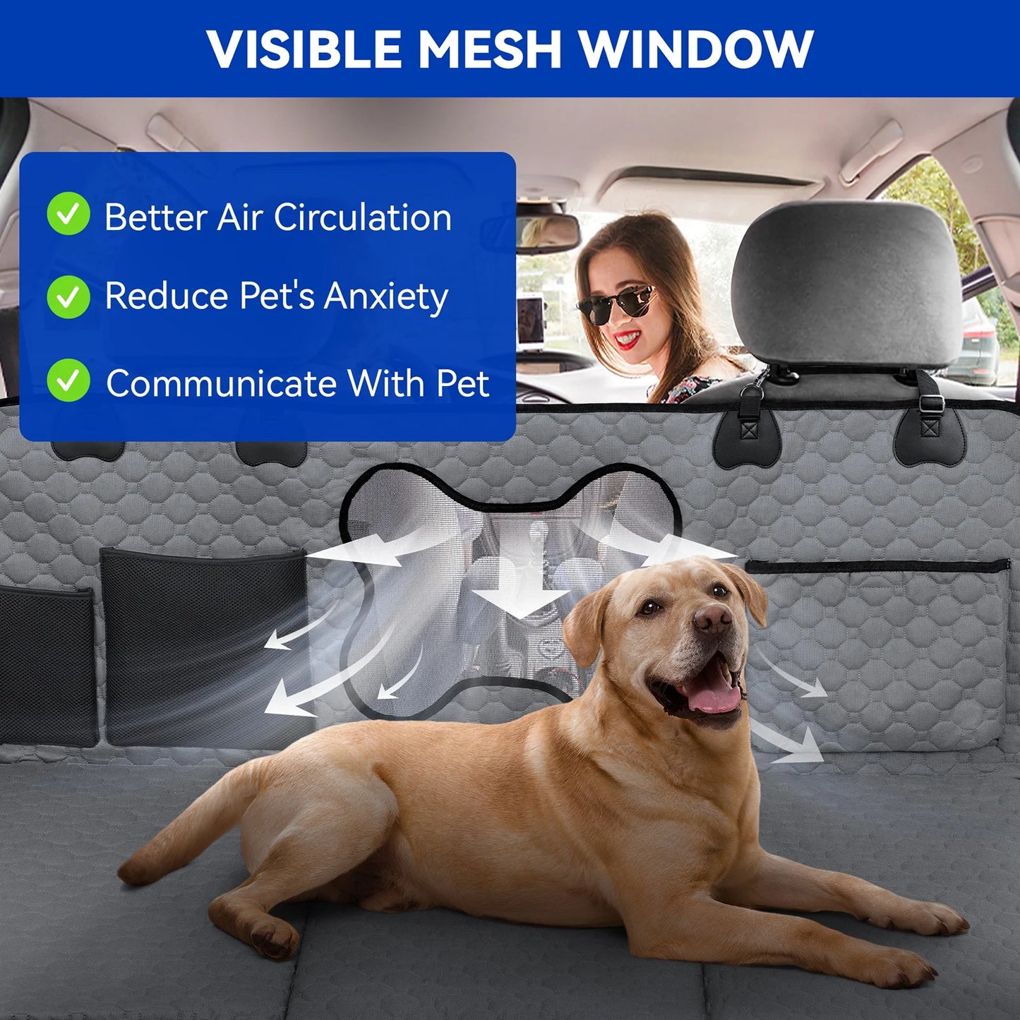 Travel Pad for Dogs Car Seat Cover Scratch Resistant Pet Car Pad Pet Suitable for Rear Seats Seat Protector Tool