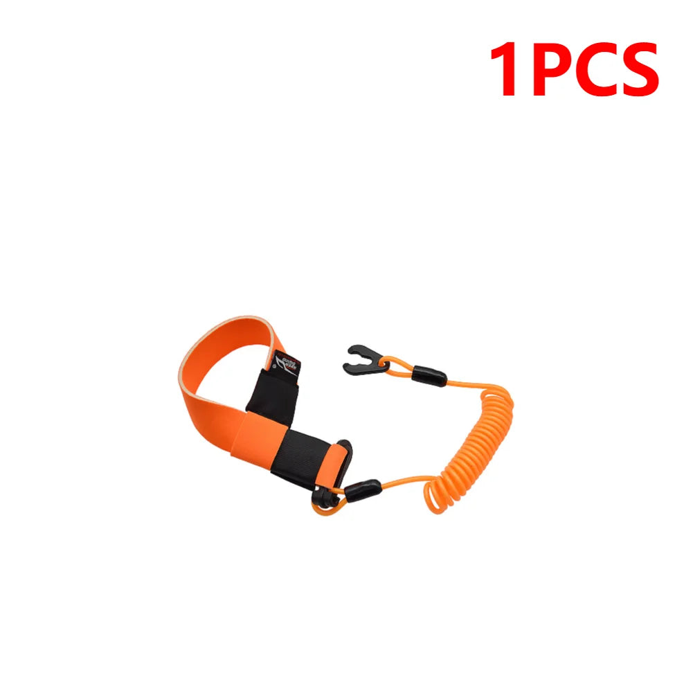 1-5PCS Jet Ski Safety Lanyard Adjustable Boat Motor Safety Tether Lanyard with Buckle Emergency Flameout Rope for YAMAHA Jet Ski