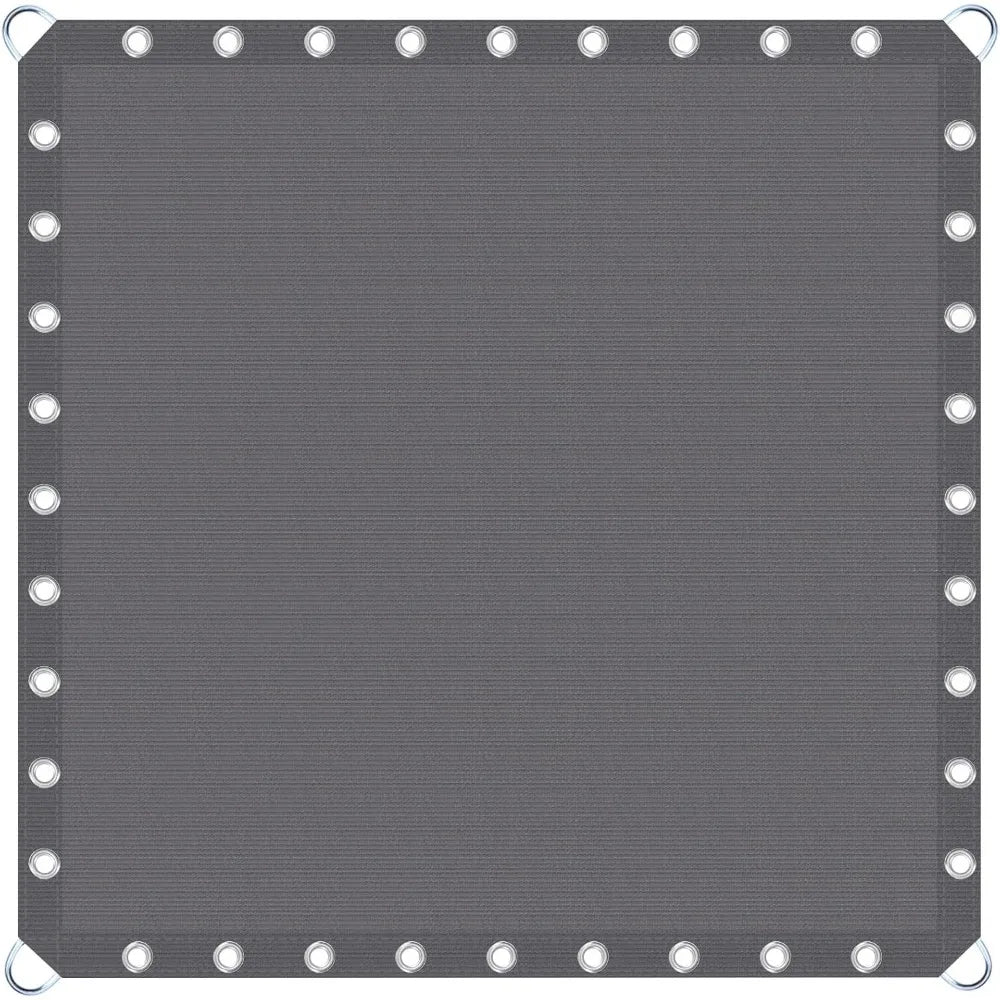 20X20 FT Shade Fabric Sun Shade Cloth, Outdoor Shade Cover Privacy Screen with Grommets & D-Ring for Patio Garden Pergola, Grey