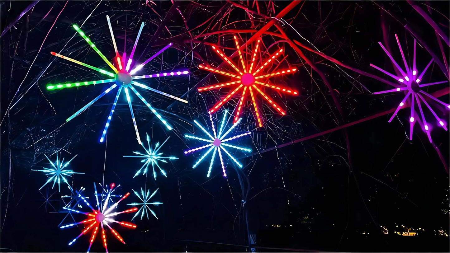 Smart Firework Lights Indoor, Remote Control RGB Color Changing Led Lights for Bedroom, 22 Modes,Led Strip Lights for USB