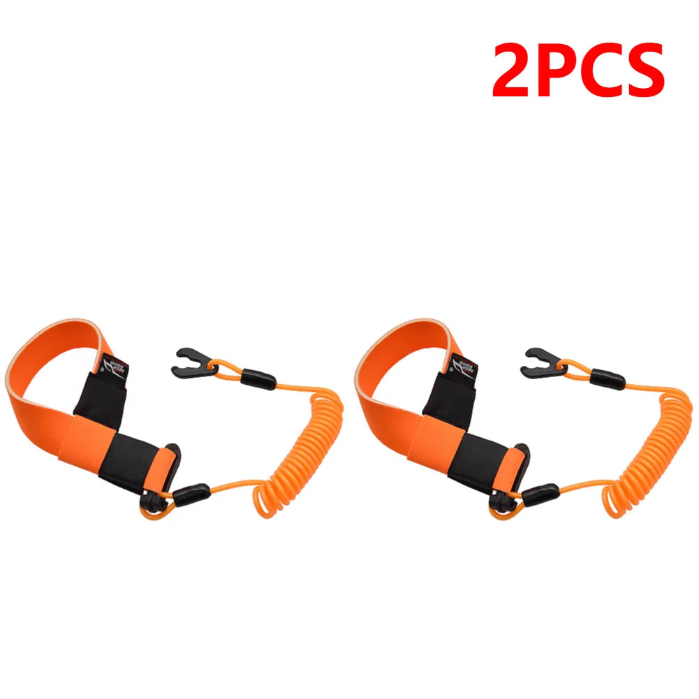1-5PCS Jet Ski Safety Lanyard Adjustable Boat Motor Safety Tether Lanyard with Buckle Emergency Flameout Rope for YAMAHA Jet Ski
