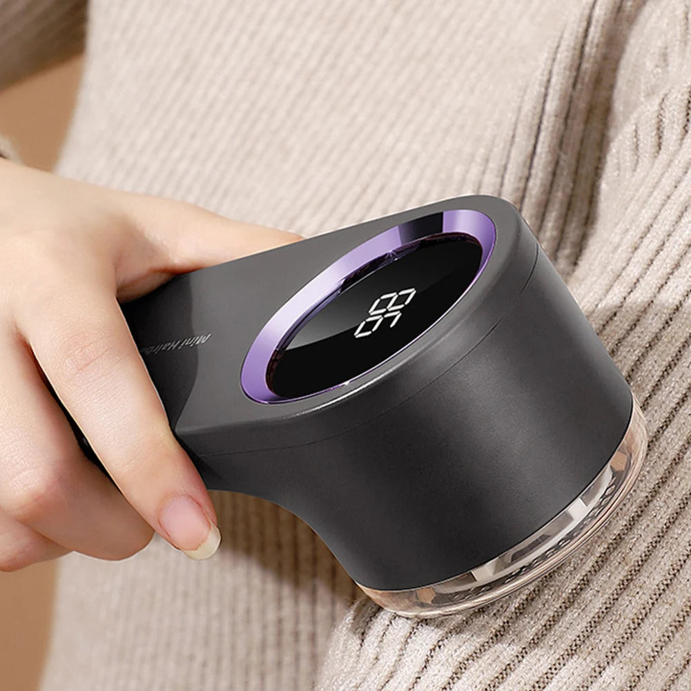 Electric Lint Remover Sweater Shaver Digital Display Debobbler Clothes Shaver USB Rechargeable Multifunction for Clothes Sweater